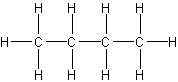 Structure et représentations du butane