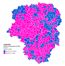 Vote 2nd tour présidentielle 2007 Limousin.png