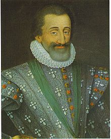 Un portrait de Henri IV, roi de France de 1589 à 1610.