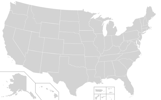 Blank USA, w territories.svg