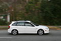 2009-03-11 White Mazda Protege SB on N Gregson St in Durham.jpg