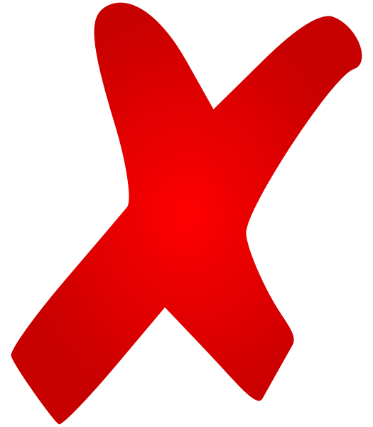 Fichier:X mark.svg
