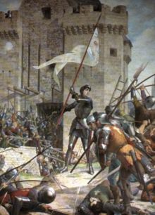 Une représentation de Jeanne d'Arc à la fin du XIXe siècle.